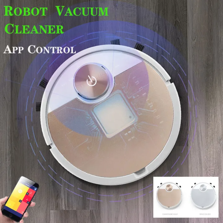 【COD】Sweeping Robot Vacuum Cleaner Upgraded 2021 New App Control Sweep