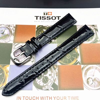 Tissot Carson T085 สายนาฬิกาเดิมหญิง T085210 T085207a หนังแท้เดิม 1853 สายนาฬิกา 14 มม.