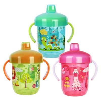 Baby Sippy Cups Baby Training Sippy Cup with Straw and Handles Kids Feeding Straw Cup with Non Slip Handles Spill Proof Trainer Cup gaudily