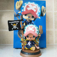 2023POP นั่ง ถังไม้ Chopper เครื่องประดับโมเดลของขวัญวันเกิดอะนิเมะรอบสองมิติ