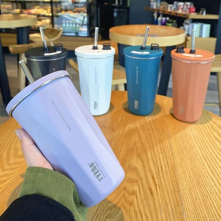 600ml-thermos-bottle-stainless-steel-thermal-coffee-mug-with-straw-outdoor-sports-drink-cup-tumbler-vacuum-flasks-car-water-cupth