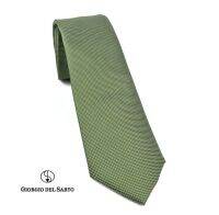 Giorgio Del Sarto Necktie 7.5 cm Green with Fabric Texture เนคไทสีเขียวมีเท็กเจอร์