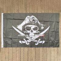 Gratis Ongkir Xvggdg ใหม่กะโหลก3X5ft ขนาดใหญ่และ Crossbones Crossabres ดาบจอลลี่โรเจอร์ธงโจรสลัดกับ Grommets