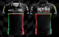 aprilia polo shirt moto sport Biker racing team greyrini 3D print fashion