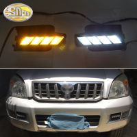 SNCN 2ชิ้น12โวลต์รถ DRL LED Daylights สำหรับโตโยต้า Prado120 FJ120 LC200 2003 2004 2005 2006 2007 2008สไตล์หรี่แสง2009ไฟวิ่งกลางวัน