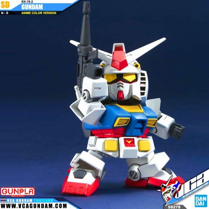 bandai-gunpla-super-deformed-sd-gundam-bb329-rx-78-2-gundam-anime-color-ver-โมเดล-กันดั้ม-กันพลา-vca-gundam