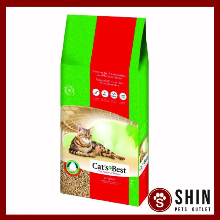 ☢ Cat's Best Oko Plus Cat Litter Organic Pine Wood Cat Litter 40L (17