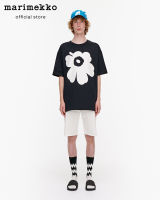 MARIMEKKO ISOH UNIKKO PLACEMENT Shirt T-shirt เสื้อยืด ลายดอกไม้ สีดำ