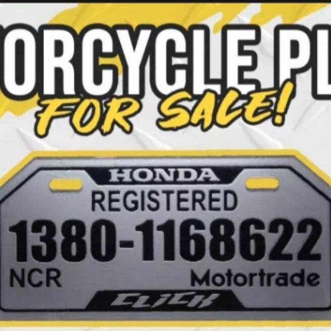 ACRYLIC MOTORCYCLE PLATE Lazada PH