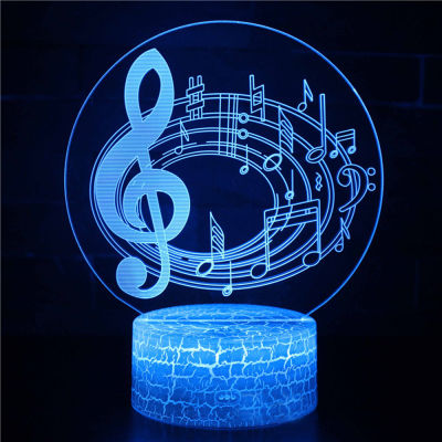 Musical Note Led Night Light Lamp For Home Room Decor Bathroom Lights Bedroom Decoration Decorations Birthday Neon Sign Bulbs