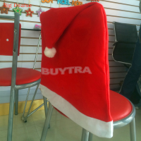 ?Big Dealse 1 pcs ตกแต่งคริสต์มาส Happy Santa Red Hat เก้าอี้กลับครอบคลุมการตกแต่งอาหารเย็น