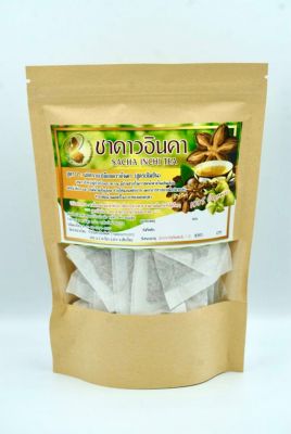 ชาดาวอินคา 100% ขนาดบรรจุ 30 ซองชา แบบพร้อมชง สูตร 2 (เปลือกถั่วดาวอินคา) สูตรเข้มข้น Sacha inchil รสชาติเข้มข้น ชงซ้ำได้หลายรอบ