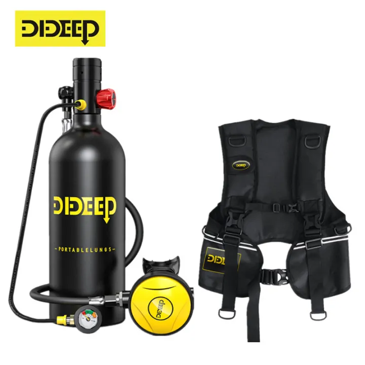 DIDEEP 2L Scuba Diving Tank Portable Oxygen Cylinder Underwater