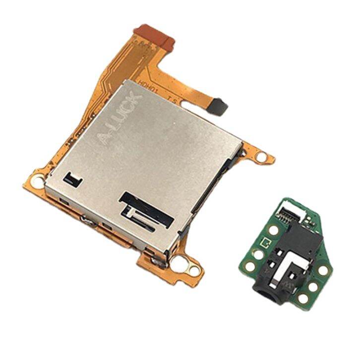 For Nintendo Switch Lite Game Card Slot Reader with Headset Audio Jack