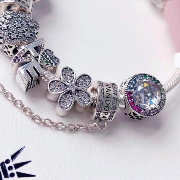 pandora-original-bracelet-bracelet-exclusive-ขายกระพริบ-daisies-สร้อยข้อมือผู้หญิง