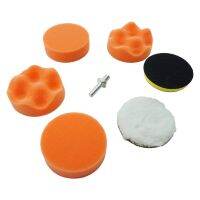 3 /4 /5 /6 /7 7PCS Car Sponge Polishing Pad Set Polishing Buffer Waxing Adapter Drill Kit for Auto Care Headlight Restoration