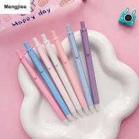 Mengjee นักเรียนเขียน0.5Mm ปากกาของขวัญสำหรับเด็กเครื่องเขียนกดปากกาเซ็นชื่อปากกาปากกาหมึกเจล