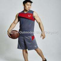 ☌ BE Elementz Sleeveless V-Neck Basketball Jersey (Grey) MBK0002