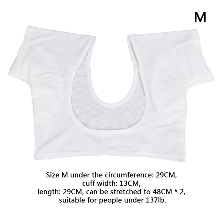 Graceful 1Pc White T-shirt Shape Sweat Pads Reusable Washable Underarm  Armpit Sweat Pads | Lazada PH