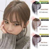 GUADALUPE 1PC Wig Replacement Air Bangs Fake Hair Bangs Women 3D Neat Topper Hairpiece 6 Inch Fringe Front Wigs/Multicolor