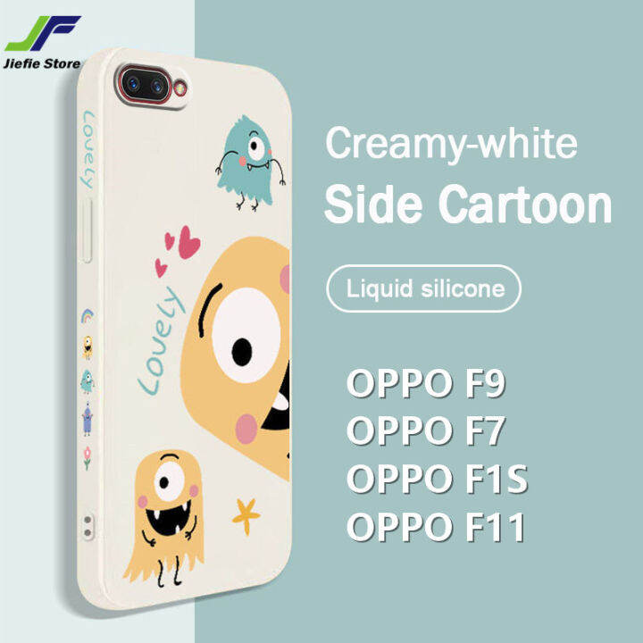 jiefie-เคสโทรศัพท์นักบินอวกาศการ์ตูนสำหรับ-oppo-f9-f7-f1s-f11-a83หมีน่ารักสนูปี้ฝาหลังกันแดดป้องกันปลอกซิลิโคนรูปสี่เหลี่ยม