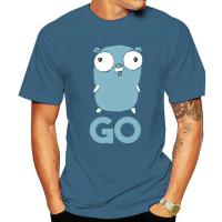 Men T Shirts Golang Gopher GO Lang Programming Funny Pure Cotton Tee Shirt Classic Programmer T Shirts Crew Neck Clothes XS-6XL