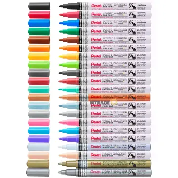 New 24 Colors Pentel Brush Pen Soft Brushes Watercolor Oil Paints