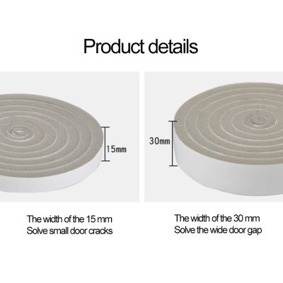 Window Sealing Strip Door Seam Sound Insulation And Dustproof Wind Blocking Sponge Strip Self adhesive Type Home Accessories