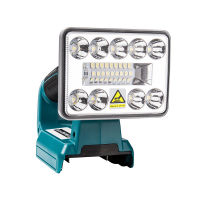 New 18V LED Flashlight Outdoors Spotlight Light for Makita BL1430 BL1830 Lithium Battery USB Outdoor Lighting with USB