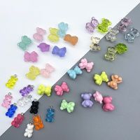 Brand New 10 Colorful Beaded Bear Rabbit Pendants DIY Hand-decorated Accessories Beads