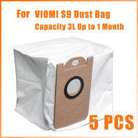 สำหรับ VIOMI S9หุ่นยนต์เครื่องดูดฝุ่นถุงกรองถุงเก็บฝุ่นความจุถุง3L ได้ถึง1เดือนอิสระปิดผนึกอย่างเต็มที่ป้องกันโรคภูมิแพ้