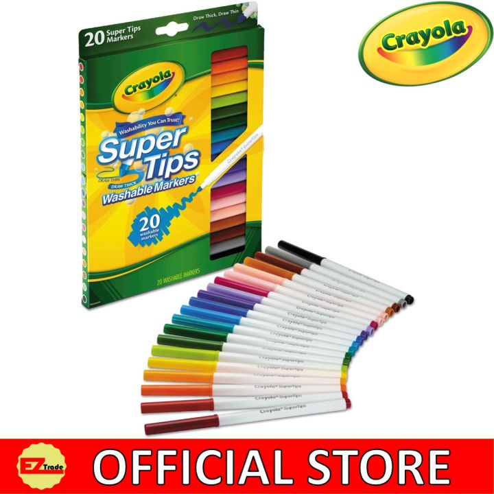 Crayola super-tip washable markers (65 piece set) – BookBerries Limited