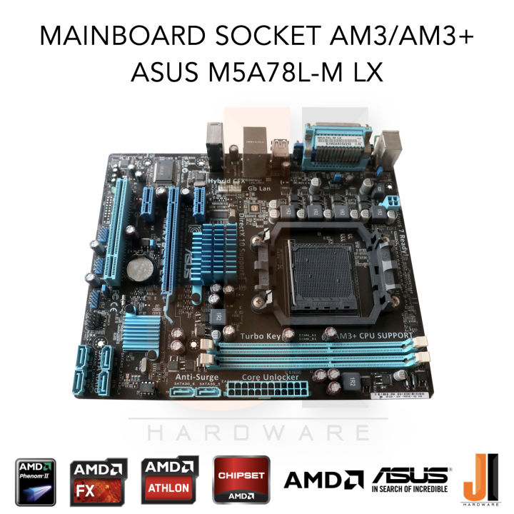 mainboard-asus-m5a78l-m-lx-am3-am3-support-amd-fx-phenom-ii-athlon-ii-sempron-95-watts-tdp-สินค้ามือสองสภาพดีมีฝาหลังมีการรับประกัน