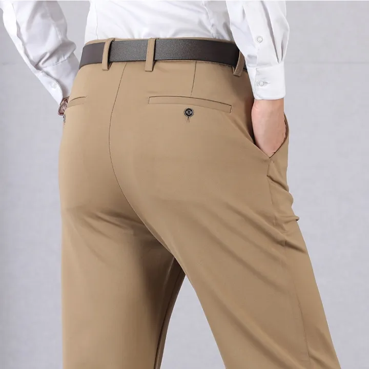 2063-hotman-กางเกงสแล็คชาย-ผ้ายืด-ทรงกระบอกเล็ก-กางเกงใส่ทำงานผช-ลดราคาครั้งใหญ่