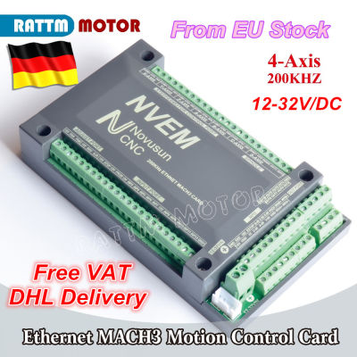 4 Axis NVEM CNC Controller 200KHZ Ethernet MACH3 Motion Control Card for Stepper Motor Servo motor from RATTM MOTOR