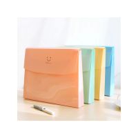 1PC New A4 Kawaii Document Bag Waterproof File Folder 5 Colour Document Bag Office Stationery Storages Supplies