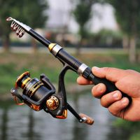 ETXFRP Spinning Fishing Pole Equipment Tools 1m-2.3m Telescopic Spinning Rod Portable Lightweight Ultra Short Hard Accessories