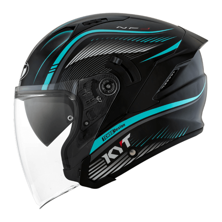 KYT HELMET NFJ RADAR AQUA BLUE Lazada