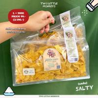 รสเค็ม Salty Size L 300g. กล้วยสองลิงน้อย กล้วยไข่หอมทองทอดกรอบ (กล้วยเบรคแตก)