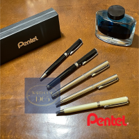 [1 แท่งพร้อมกล่องสีแดง] Pentel Sterling K600 0.7 mm ปากกาหรูโรลเลอร์เจลหรือลูกลื่น เปลี่ยนไส้ได้ | Pentel Sleek Refillable Gel or Ballpoint Pen