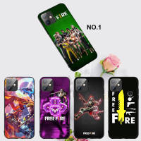 Casing หรับ iPhone 11 12 Mini X Xs XR Pro Max 6+ 6s+ 7+ 8+ 6 7 8 Plus 5 5s SE 2020 56MB Free Fire Game Pattern Phone เคสโทรศัพท์ อ่อนนุ่ม TPU Black ปก