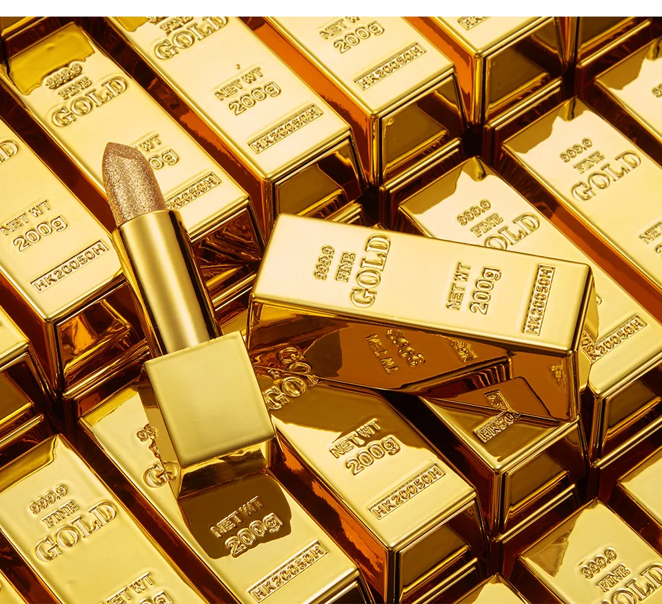 6 Colors Glitter Lipstick Moisturizing Makeup Velvet Matte Gold Lipstick Waterproof Lipstick Lazada Ph