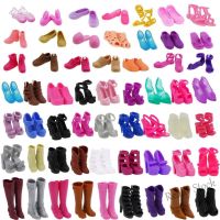 【Ready Stock】 ┅✾☜ C30 Random 10 Pairs Doll Shoes for Barbie Doll Accessories