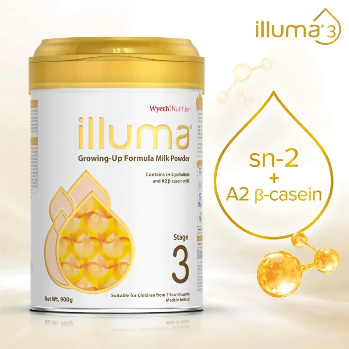illuma Stage 3 Growing Up Baby Formula 900g Milk Powder (1st Trial Tin)
