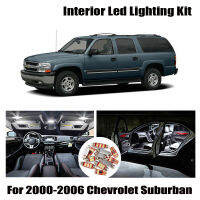 12หลอดไฟ LED สีขาวรถชุดภายใน Fit สำหรับ Chevrolet Suburban 2000-2003 2004 2005 2006อ่าน Trunk Cargo ใบอนุญาตโคมไฟ