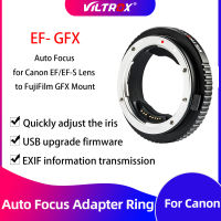 Viltrox อะแดปเตอร์เลนส์ EF-GFX แหวนโฟกัสอัตโนมัติสำหรับเลนส์ Canon EF-Mount กับกล้อง FujiFilm Fuji GFX Mount MED Format GFX50S GFX50R