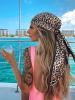 【CC】❧❃¤  2022 Design brand foulard Neckerchief Shawl Print Silk Scarf square Muslim Hijab Headband Bandana