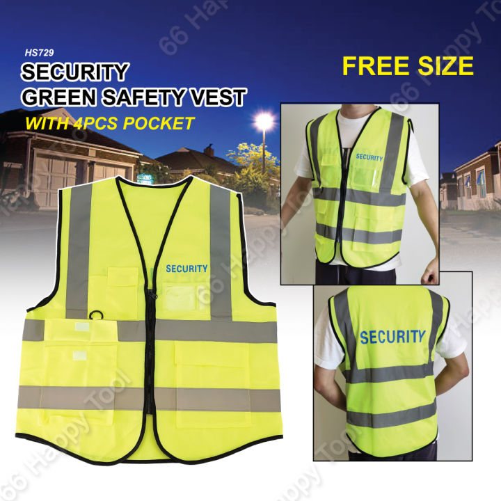 Safety Coat with Zip Reflective Strip Vest Netting Safety First ...