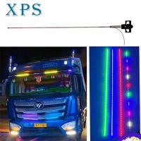 Xps 24V LED RGB โคมไฟตกแต่งเสาอากาศรถบรรทุกเสาธงที่มีสีสันสตรีมเมอร์กระพริบไฟนำร่องสำหรับลำต้น Jeep UTV ATV