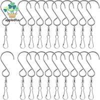 APPLED 10pcs การหมุน360องศา ตะขอหมุนได้ ที่แขวนแขวน เอส-ไทป์ S hooks เครื่องมืองานปาร์ตี้ เหล็กไร้สนิม บ้านในบ้าน